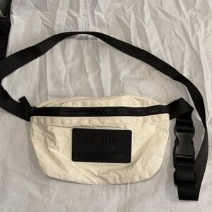 Aloha White and Black Mini Hip Bag